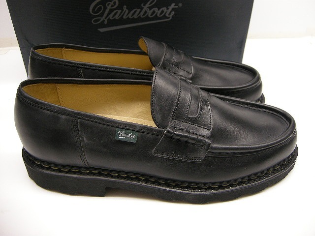 新品■サイズUK9(27.5-28cm)PARABOOT/ランス/REIMS/ローファーシューズ/099412/パラブーツ/NOIR/黒/ブラック/ブーツ/レザーシューズ/メンズ