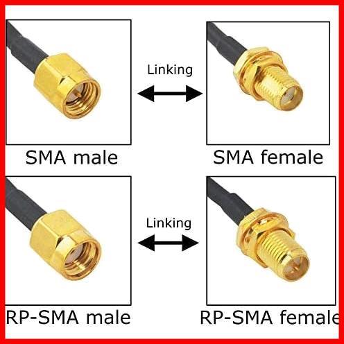 - メス オス オ SMA 延長ケーブル スがメスへの無線LAN RP-SMA ケーブル WIFIアンテナ 10M 同軸RFコネクタ GTIWUNG_画像5