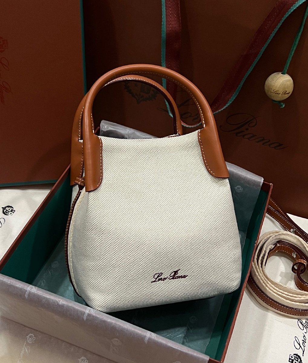 絶妙なデザイン Loro Piana イタリア ロロピアーナ ハンドバッグ