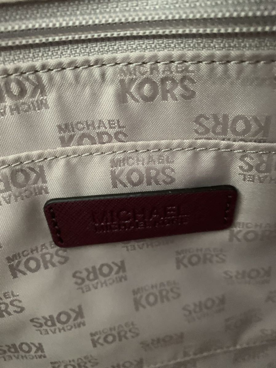 【送料無料】未使用 MICHAEL KORS マイケルコース トートバッグ キャリーオールトート PLUM/新品_画像5