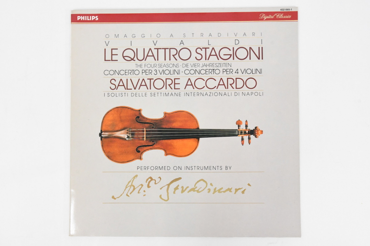 【LPレコード】Salvatore Accardo サルヴァトーレ・アッカルド Vivaldi/Le Quattro Stagioni ヴィヴァルディ/四季 422 065-1 Y20775786_画像1