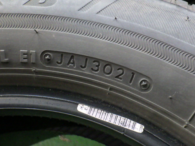 BRIDGESTONE ECOPIA NH100C 145/80R13 75S タイヤ2本 21年 4.3mm 【管理番号 9173 RB6-801】中古【小物】_画像5