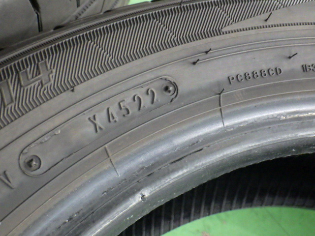 DUNLOP LEMANSⅤ 155/65R14 75H タイヤ2本 22年 5.4mm ルマン5 【管理番号 9201 RB8-301】中古【小物】_画像5