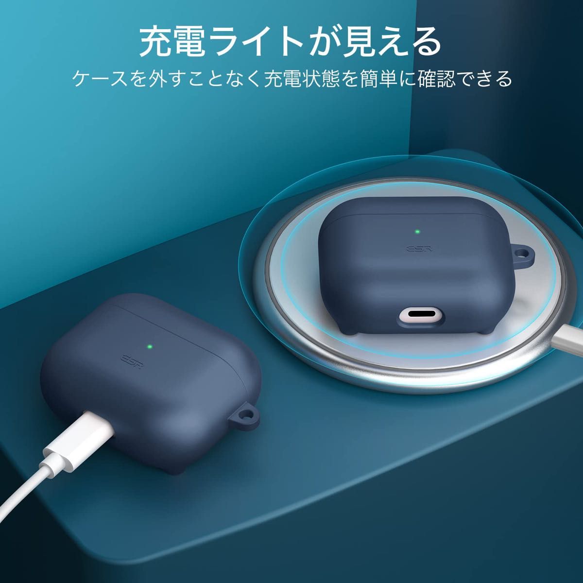 【ブラック】AirPods3 ケース 2021 AirPods 第3世代 マグネットケース MagSafe磁気充電対応