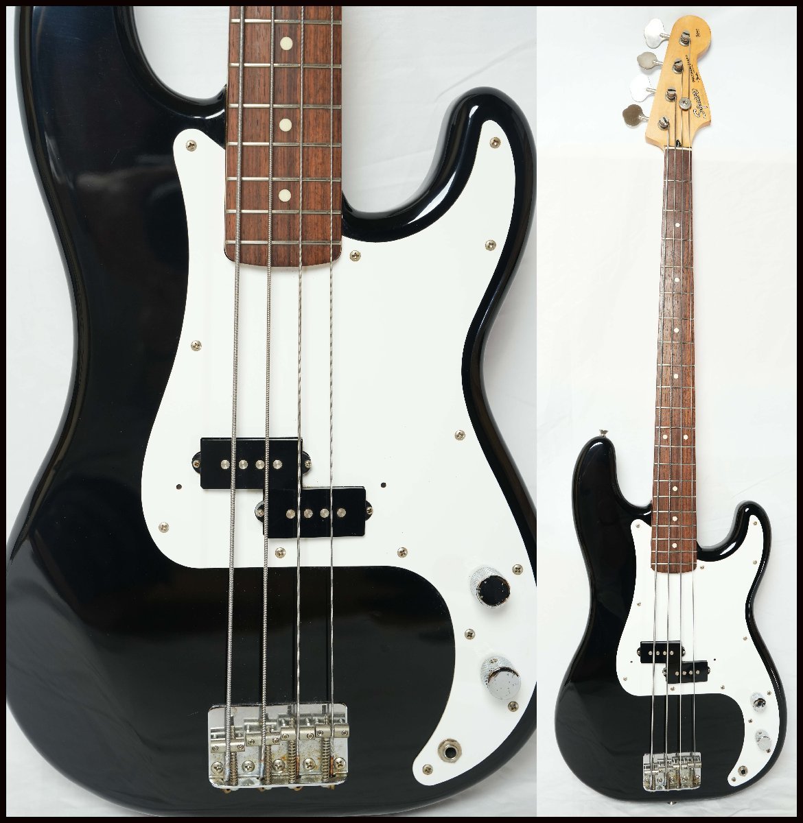 ★Squier by Fender★SPB-33 PRECISION BASS BLK 1992~1993年製 日本製 状態良好 スクワイア プレシジョンベース★_画像1