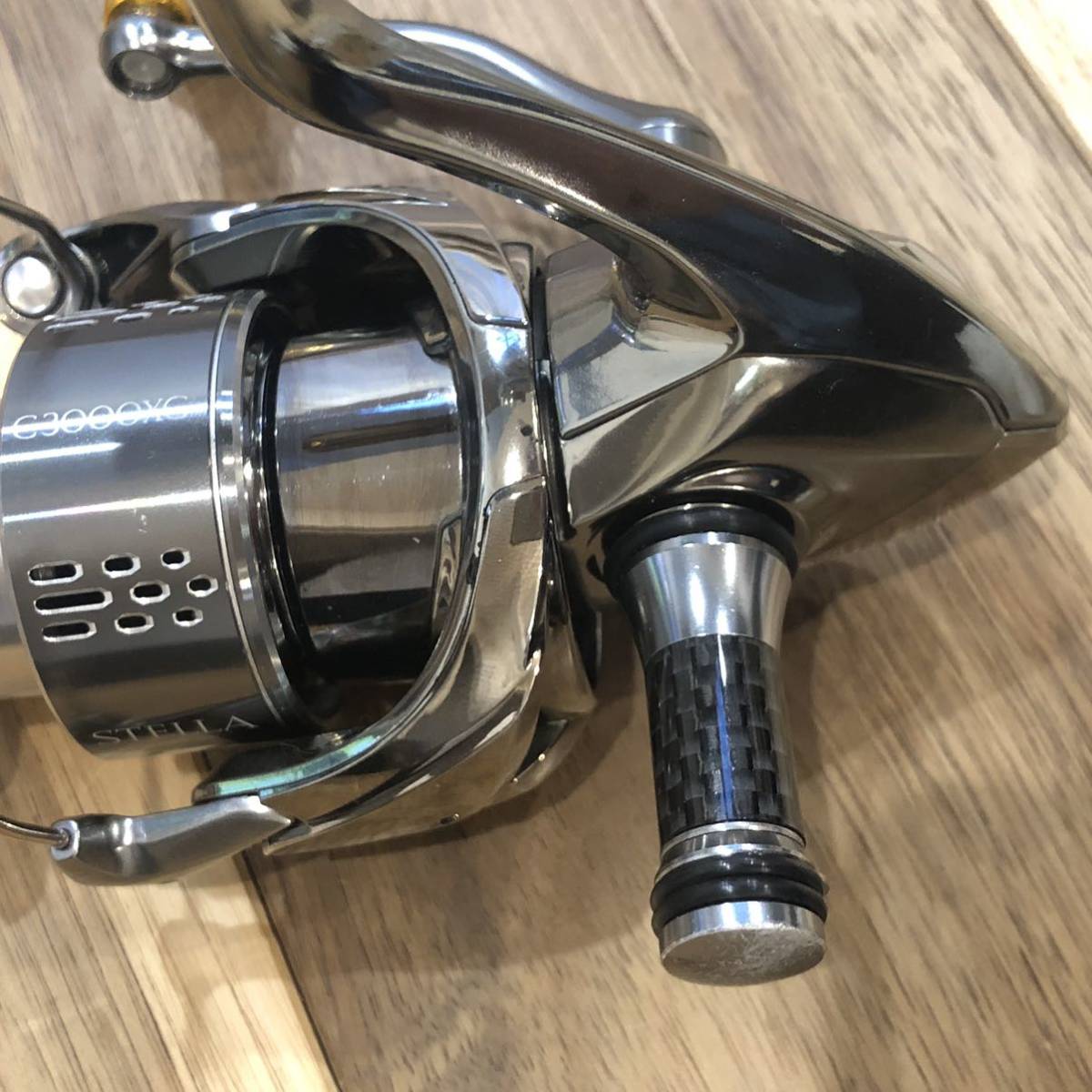 シマノ SHIMANO 18 ステラ C3000XG ハンドルノブ カスタム リール