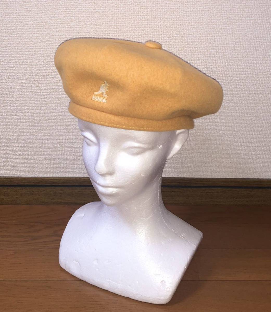  товар в хорошем состоянии  KANGOL Wool Jax Beret K3107ST S ...  шерсть   домкрат  ... ... ... головной убор   ... cap   ...  жёлтый   жёлтый   мужчина  женщина  ... для 