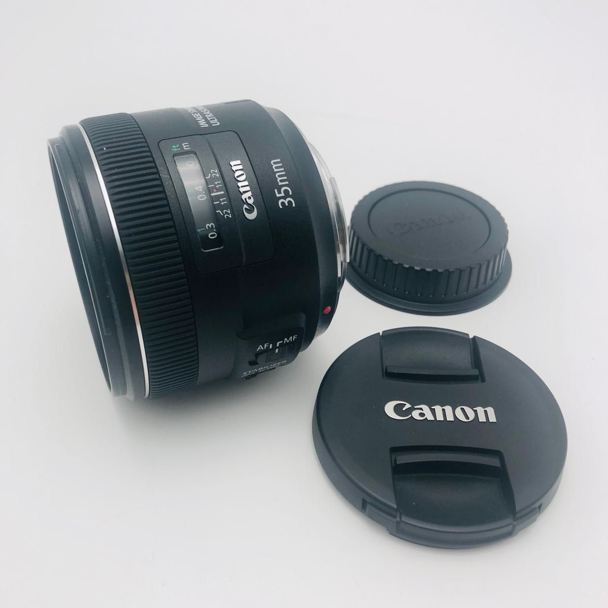 Canon キヤノン EF35mm F2 USM 単焦点レンズ フロントキャップ リア