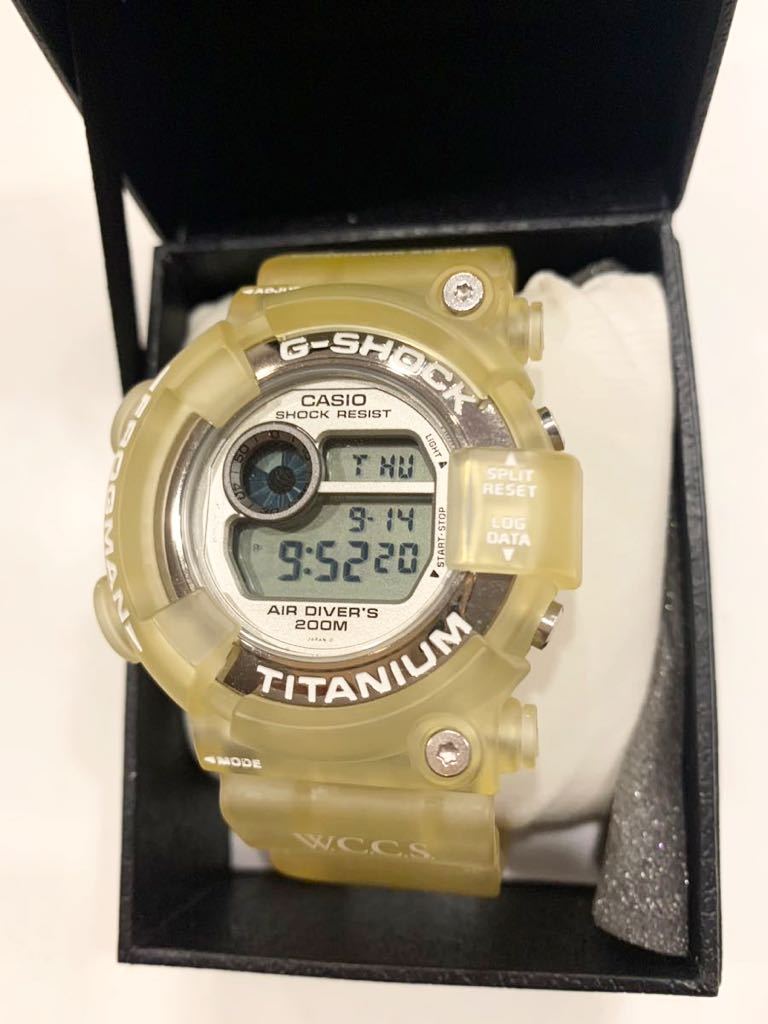 保障できる G-SHOCK FROGMAN カシオG-SHOCK 電池交換済 乳白色 デッド