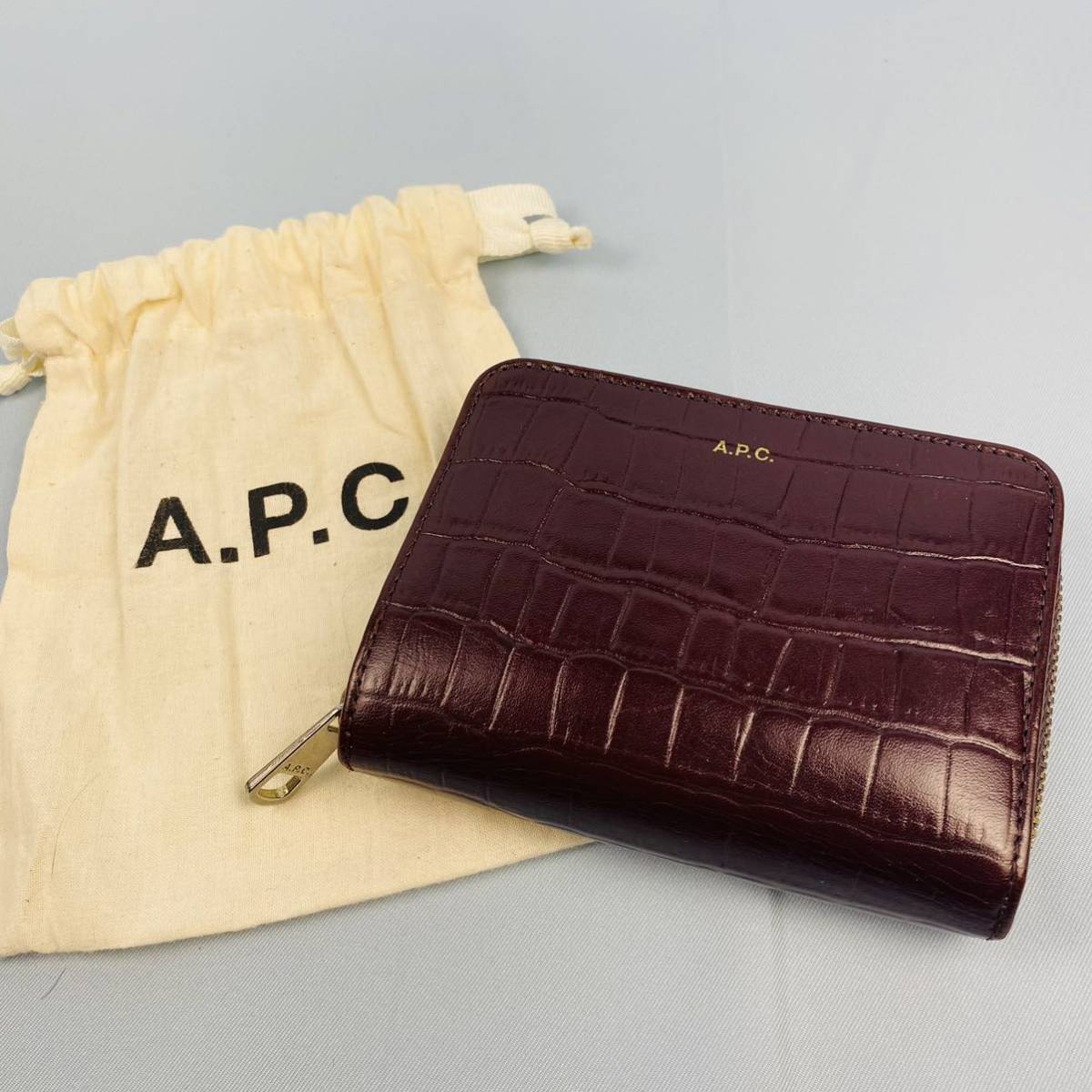 ついに再販開始！】 即決 A.P.C. APC アーペーセー クロコ型押し