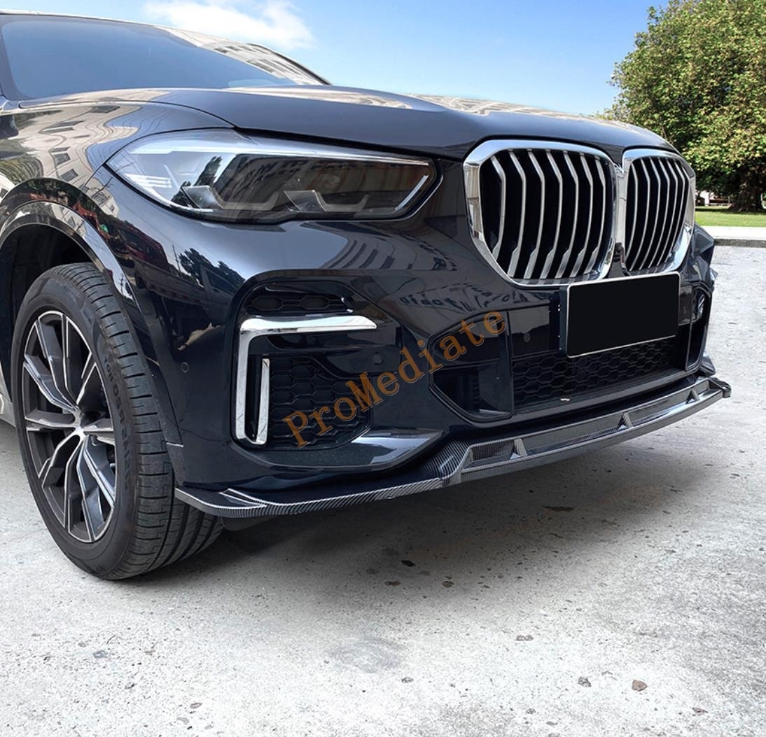 送料無料BMW G05 Mスポーツ　2019年式以降　カーボン調　フロントバンパーディフューザー　3点セット_画像2