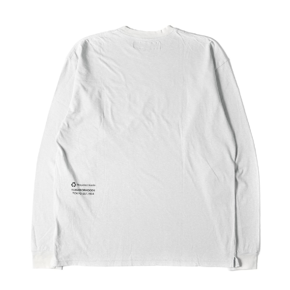 NEIGHBORHOOD ネイバーフッド Tシャツ サイズ:XL 23SS ブランドロゴ 長袖 ポケット クルーネック LOGO PRINT CREWNECK LS トップス_画像2