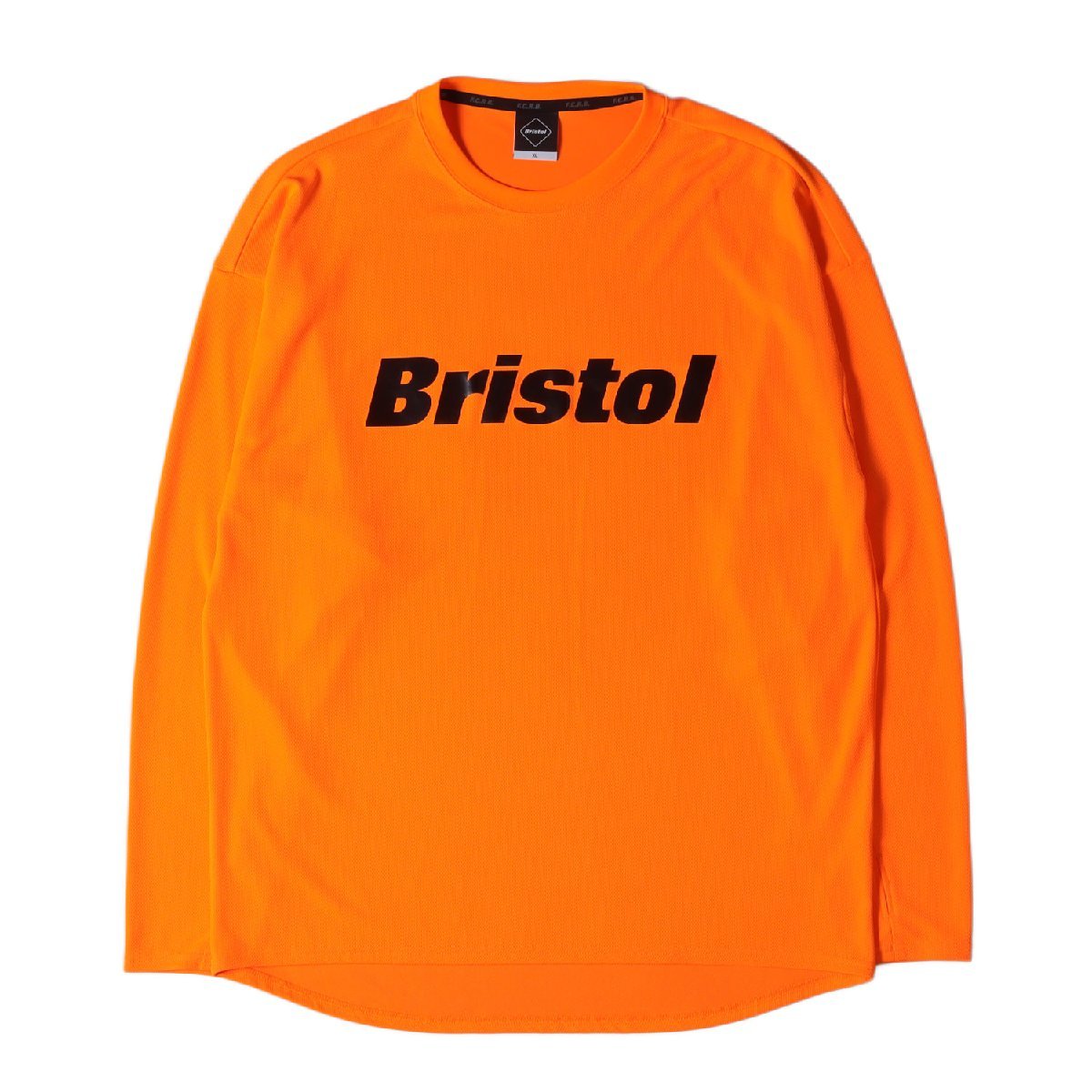 美品 F.C.Real Bristol エフシーレアルブリストル Tシャツ サイズ:XL メッシュジャージ 長袖 L/S AUTHENTIC LOGO TOUR TEE 19SS トップス