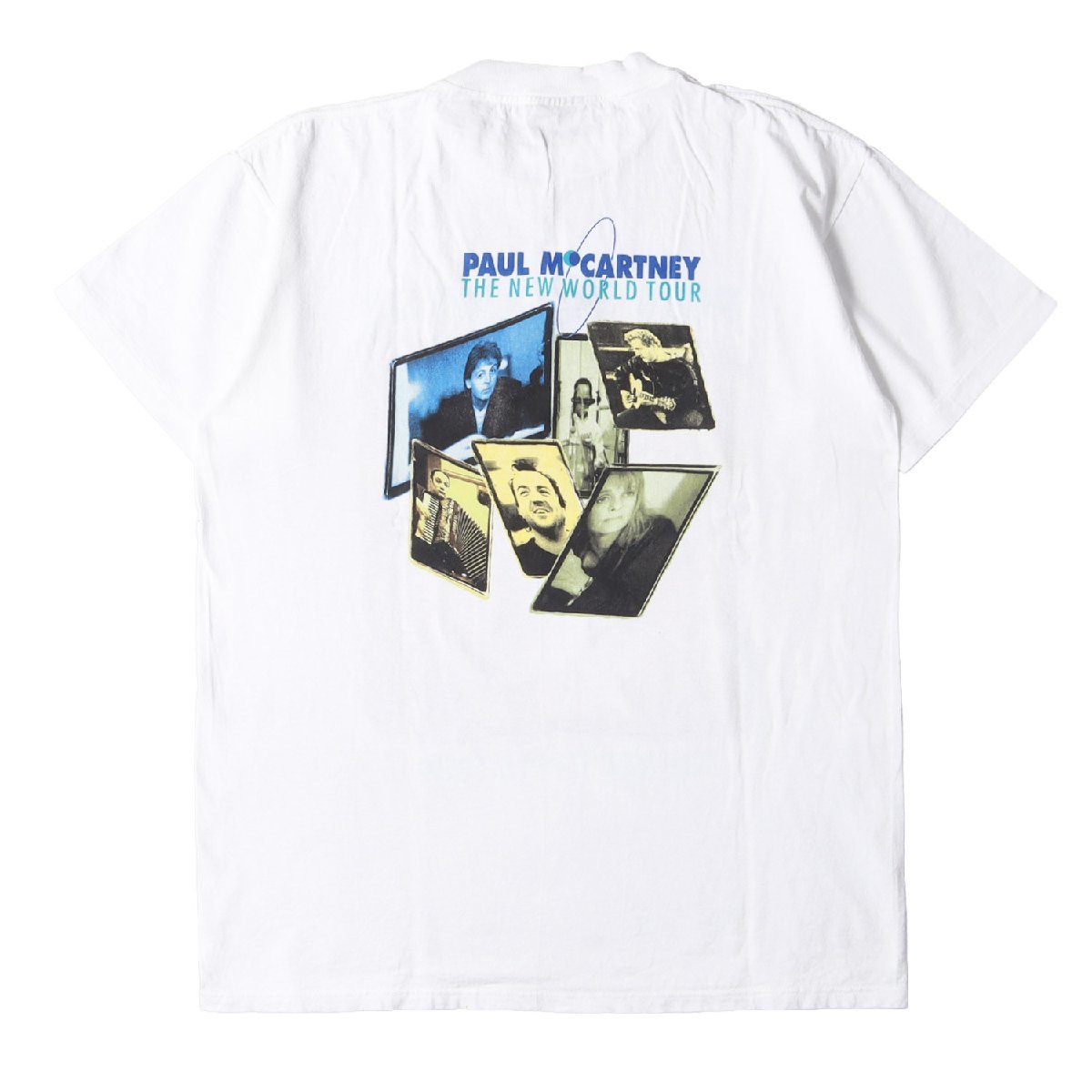 Vintage Rock Item ヴィンテージロックアイテム Tシャツ サイズ：L Paul McCartney THE NEW WORLD TOUR BROCKUMボディ USA製 90s_画像2