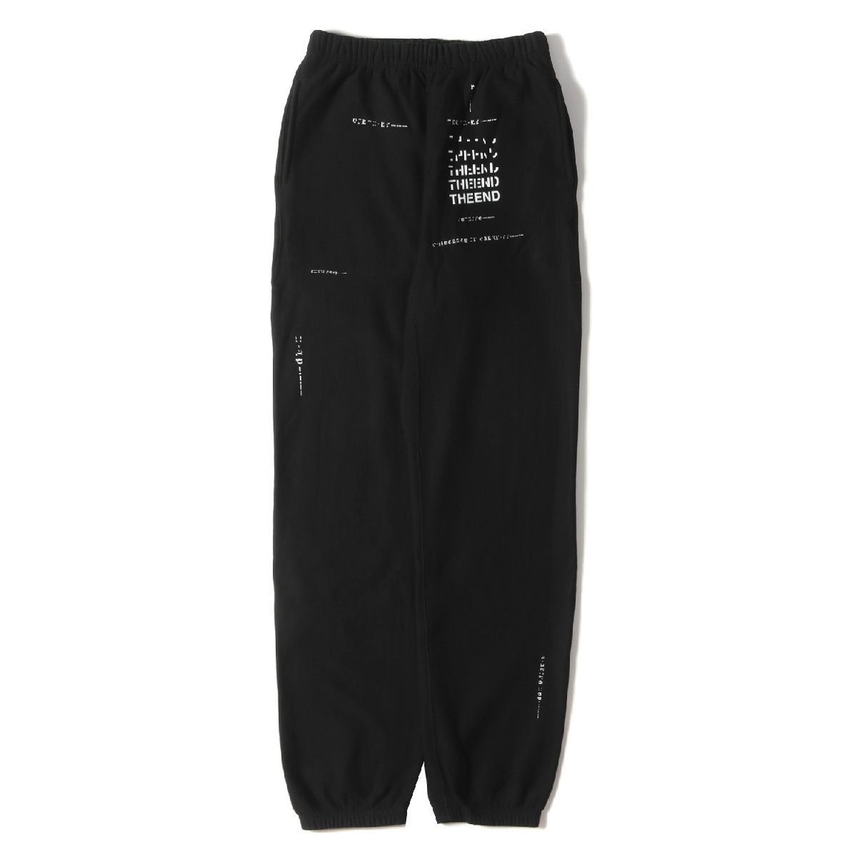 TAKAHIROMIYASHITA The Soloist. ザ ソロイスト 21AW ロゴプリント スウェットパンツ geometric morse code jogger pant ブラック 48_画像1