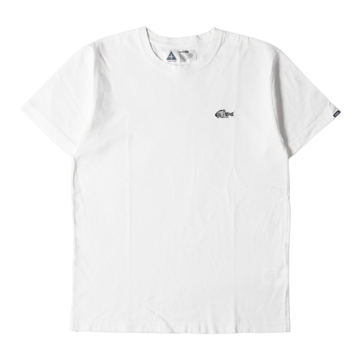 CHALLENGER チャレンジャー Tシャツ サイズ:M フィッシュロゴ クルーネック 半袖 Tシャツ EM FISH LOGO TEE 18AW ホワイト 白 トップス