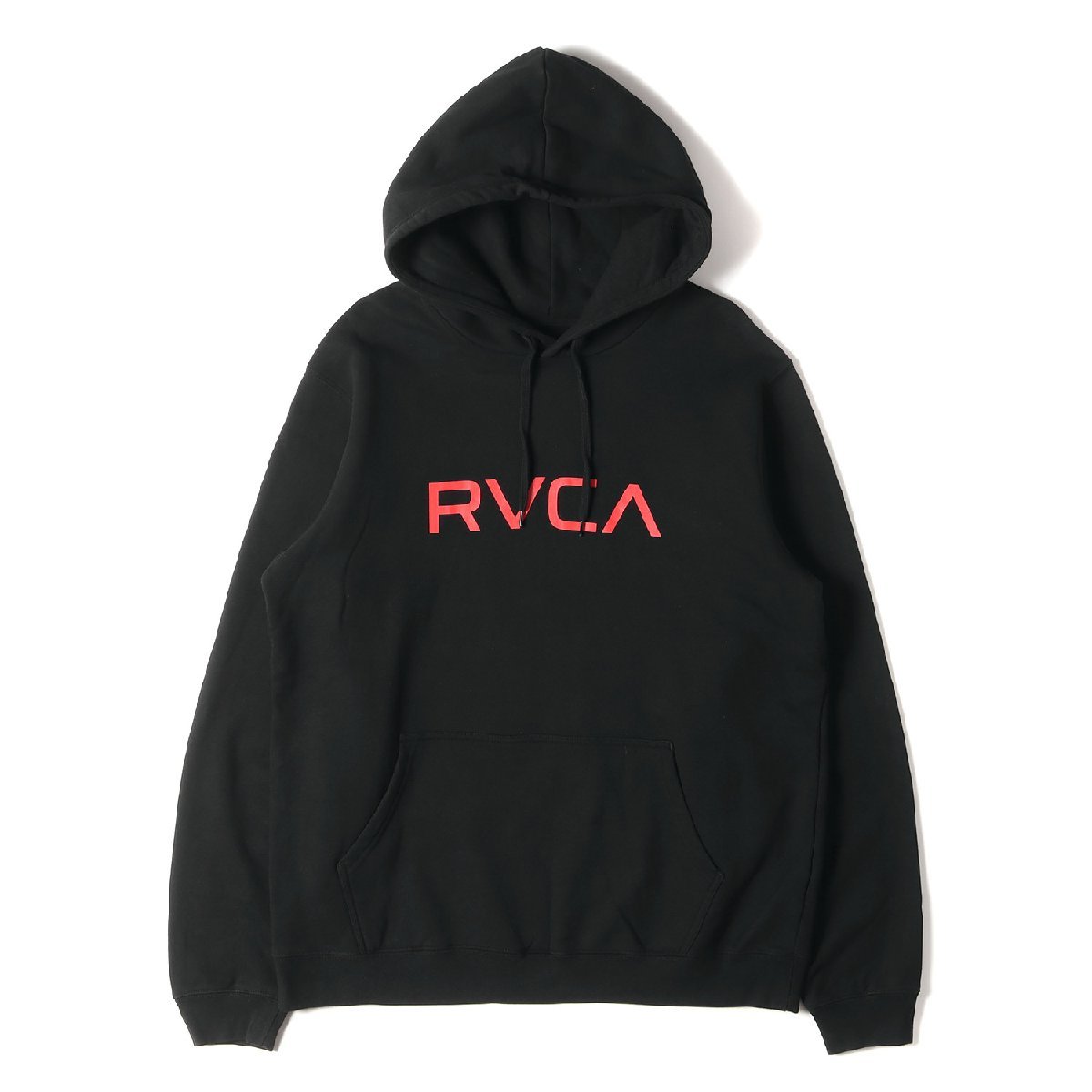 RVCA ルーカ パーカー サイズ:L ロゴ プルオーバー パーカー AJ042-012 トップス フーディー スウェットシャツ 裏起毛 ブラック 黒
