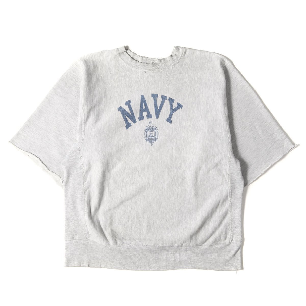 Champion チャンピオン 80s トリコタグ NAVY リバースウィーブ スウェットシャツ 軍物 ヘザーグレー ヴィンテージ 80年代 古着 L