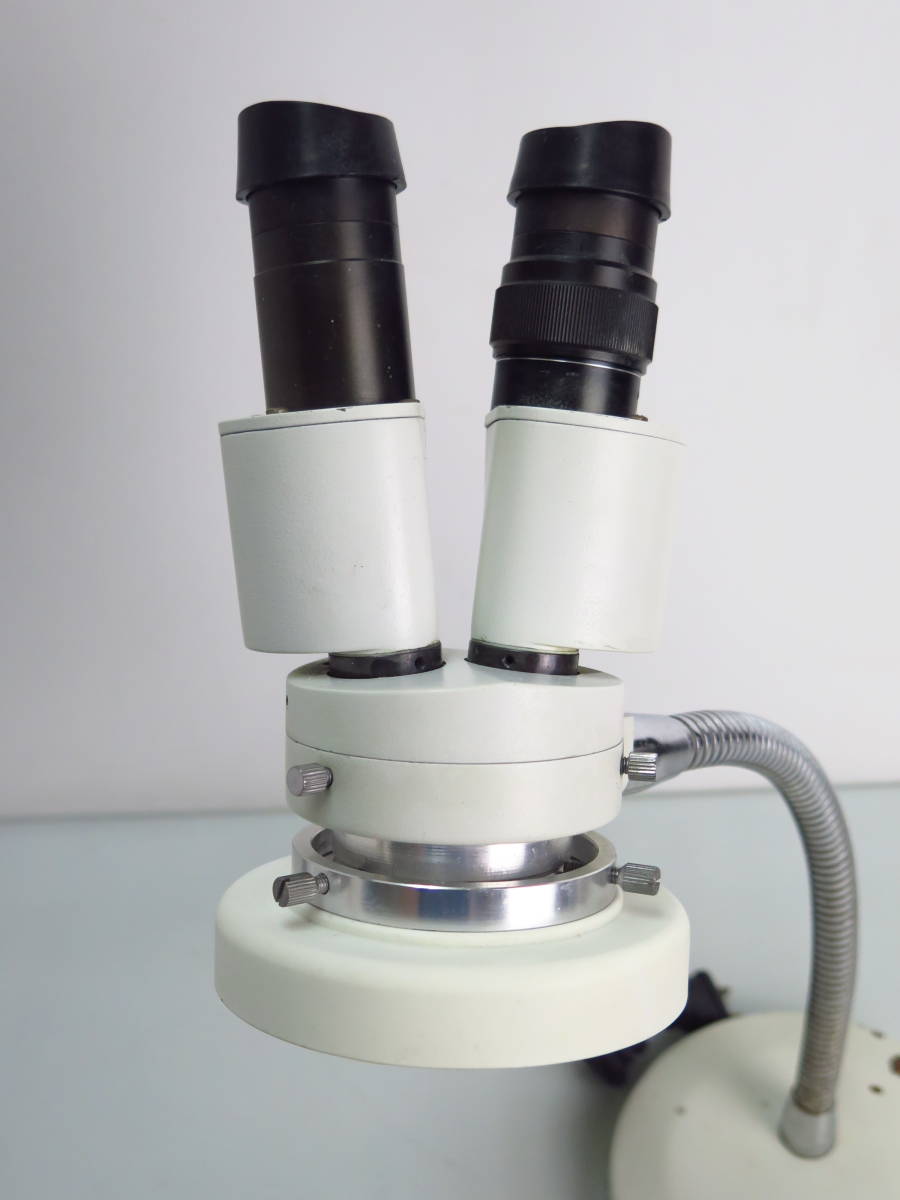[F668] 送料込! マイクロスコープ 歯科技工 ライト付き 彫金 双眼実体顕微鏡 WF10X_画像4