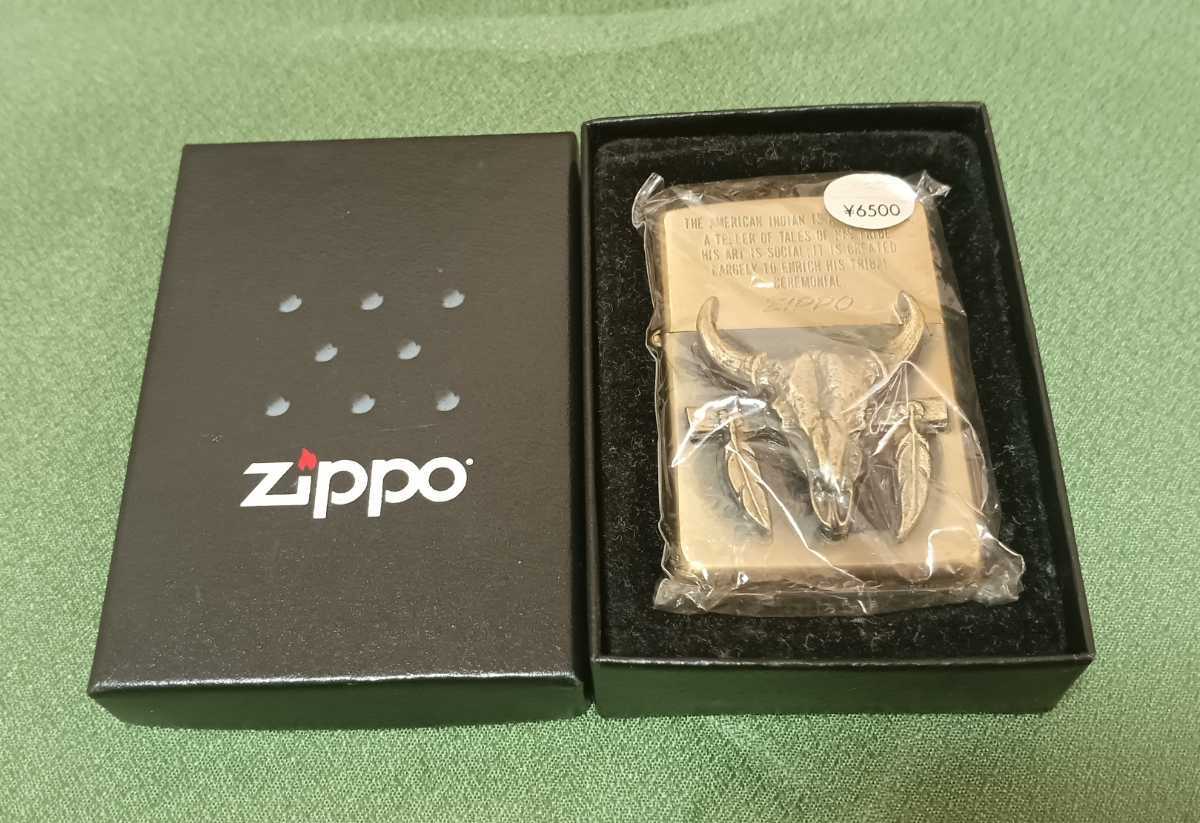 Zippo/ジッポー バッファロー　スカル　1992年製 インディアン　INDIAN　ネイティブ　NATIVE　BUFFALO　SKULL