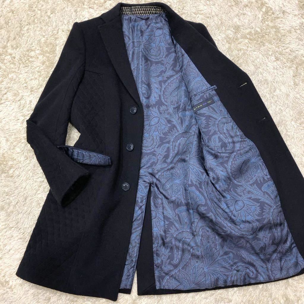 日本製】 エトロ【幻の紳士服】ETRO チェスターコート 超高級52(L相当