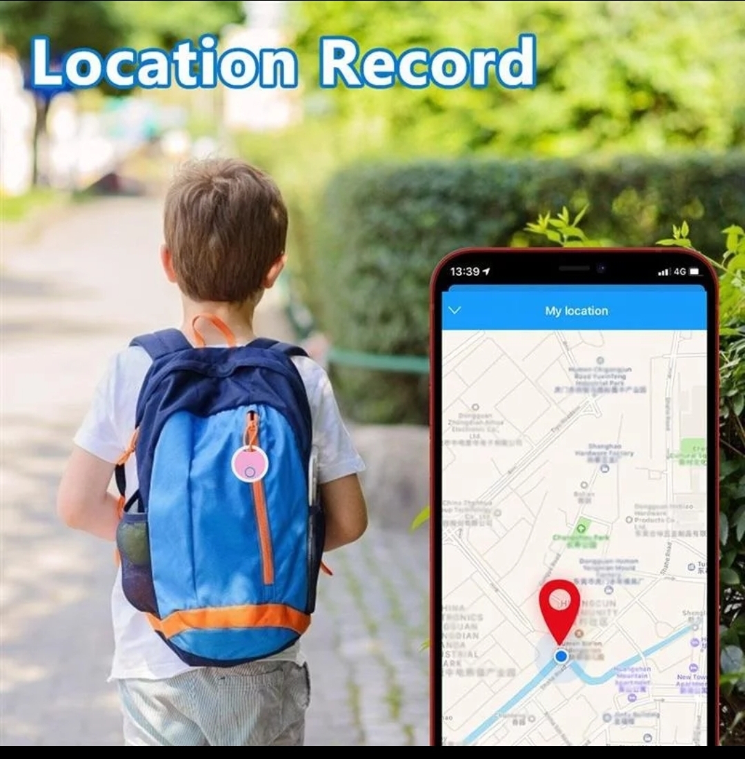 ピンク エア タグ 最小スマート GPS 簡単便利な日本語の解説付き Bluetooth5.0 サイズ 小型 迷子 ペット 子供 バッグ スーツケース 財布 _画像3