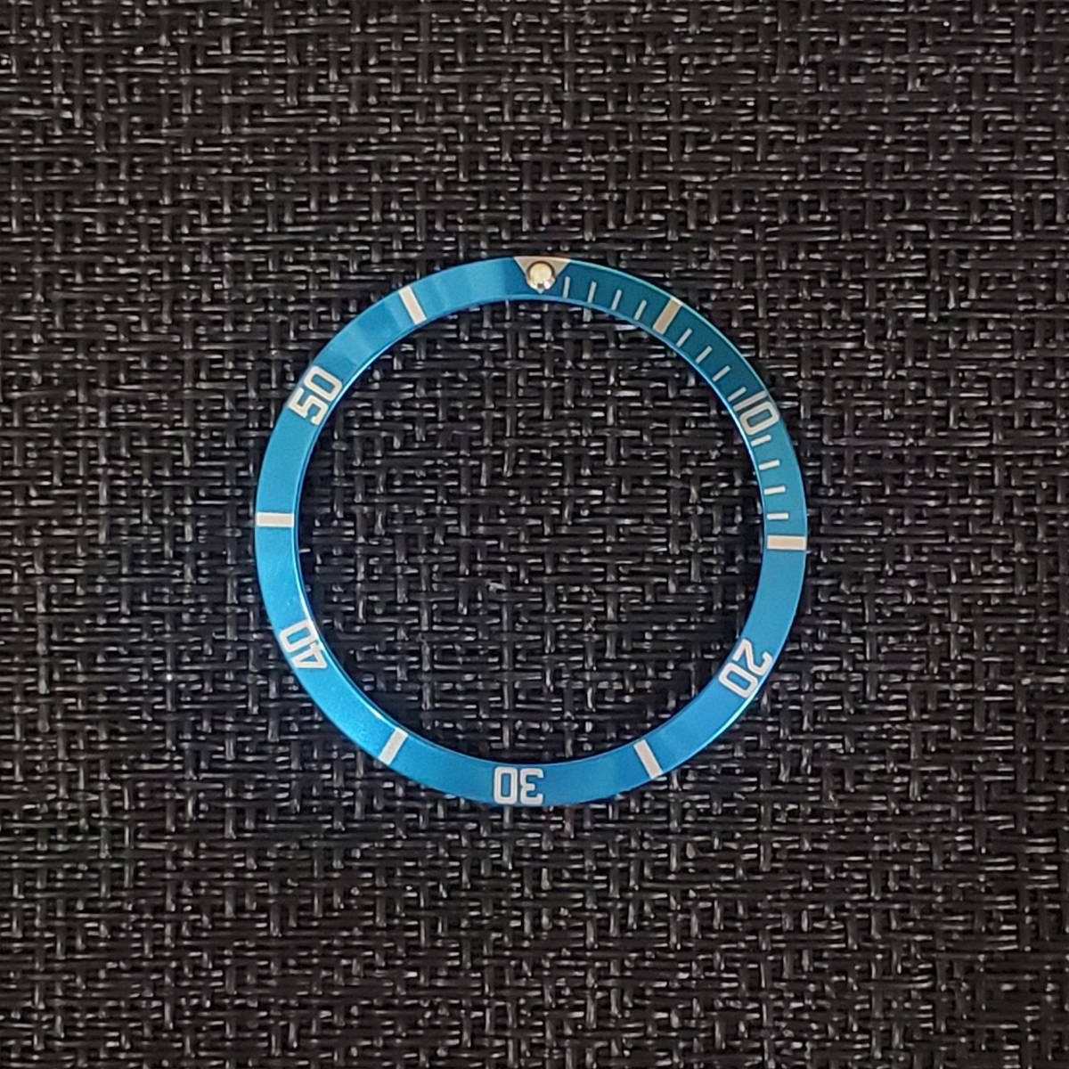 青 ロレックス用 交換用 ベゼルインサート リング径 外径36.5mm 内径30.6mm 時計部品 ロレックス ROLEX サブマリーナ 新品 送料無料の画像2