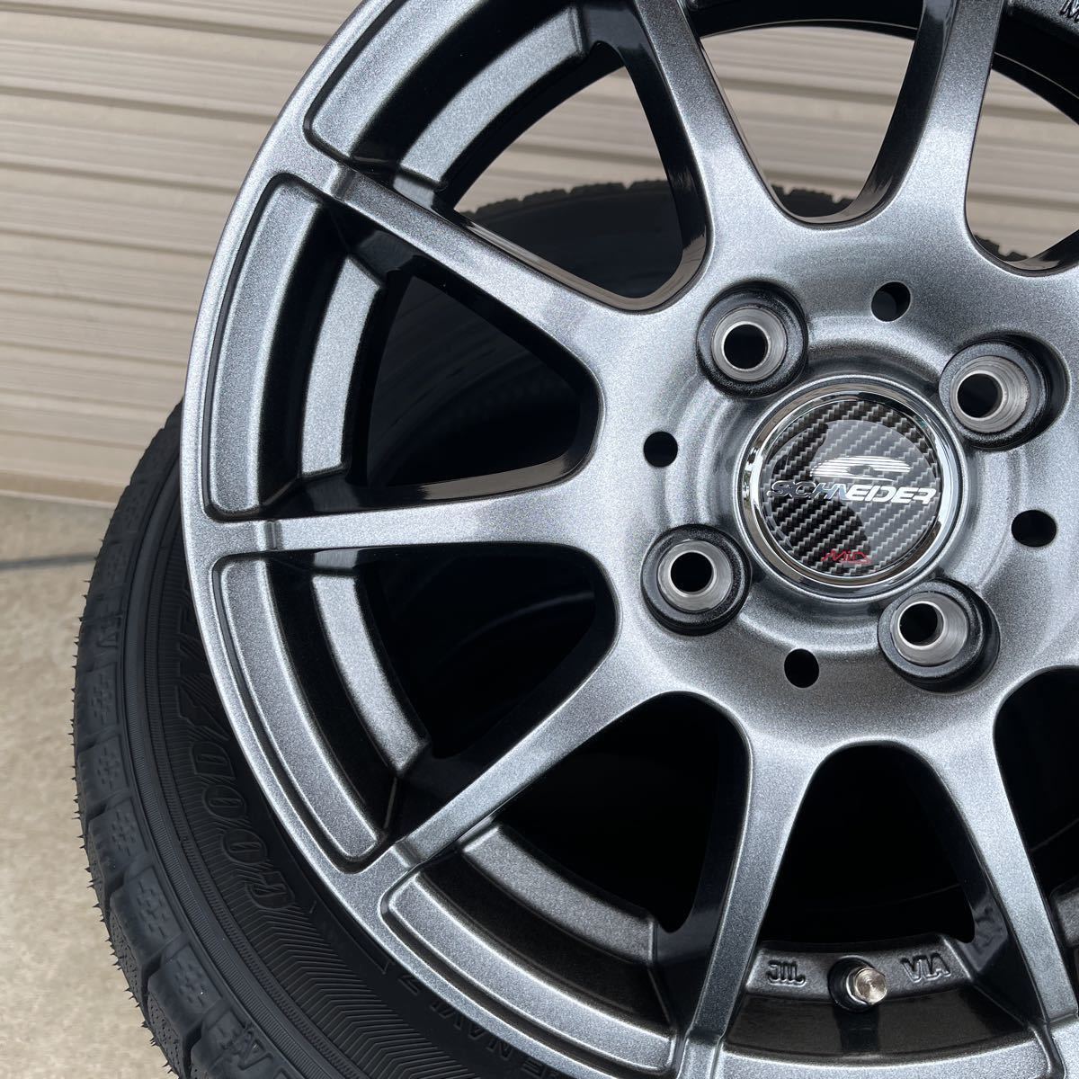 《シュナイダースタッグ》グッドイヤーアイスナビ7◆155/65R14◆NBOXタントムーヴワゴンRラパンアルトトコットスペーシア　冬タイヤ_画像5