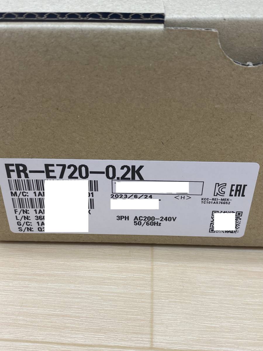 FR-E720-0 4K 未使用 2023年製 三菱電機 インバータ 管理番号 310M2