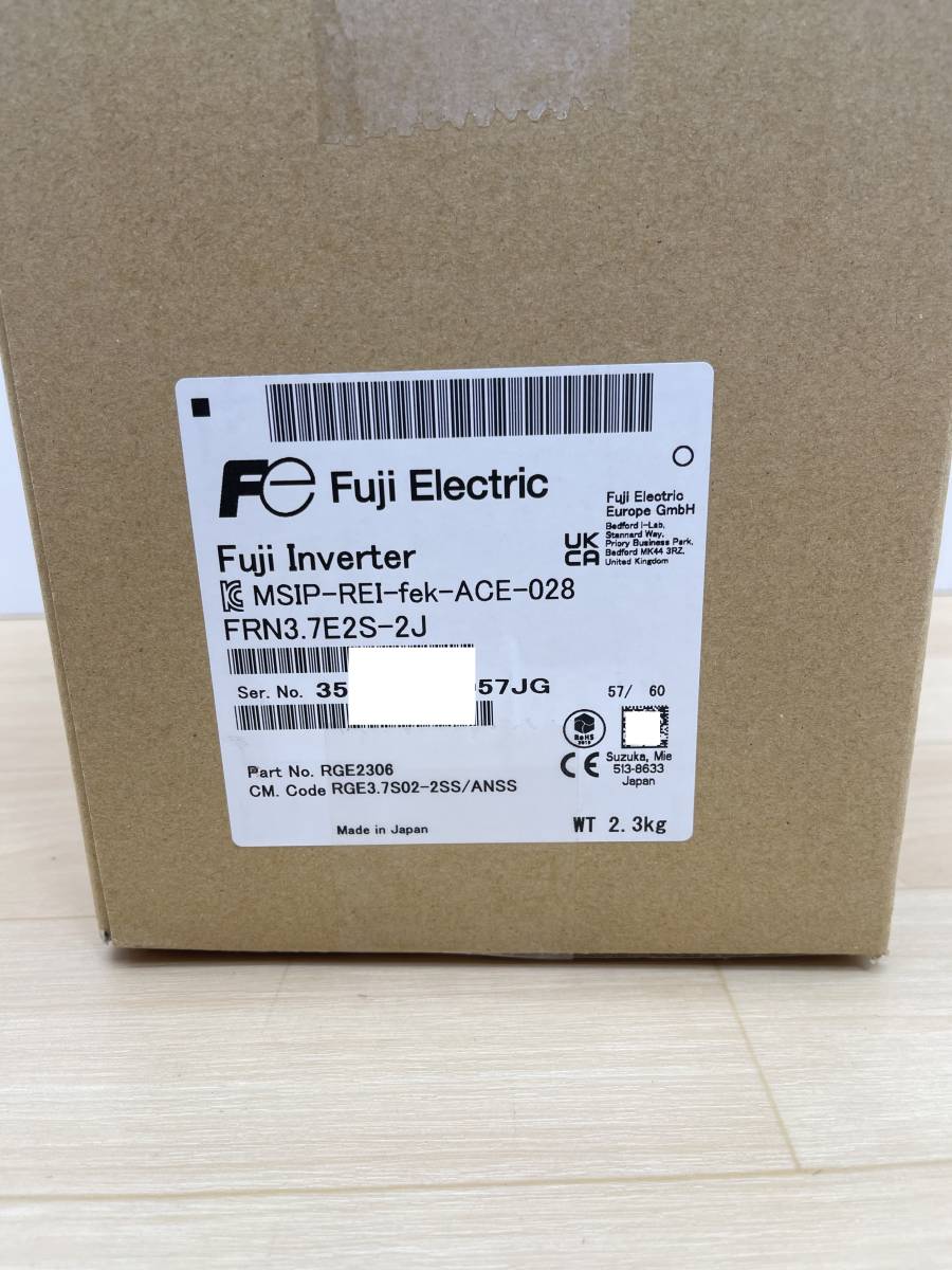 FRN3 7E2S-2J 未使用 2023年製 富士電機 インバータ 管理番号 38P1-07