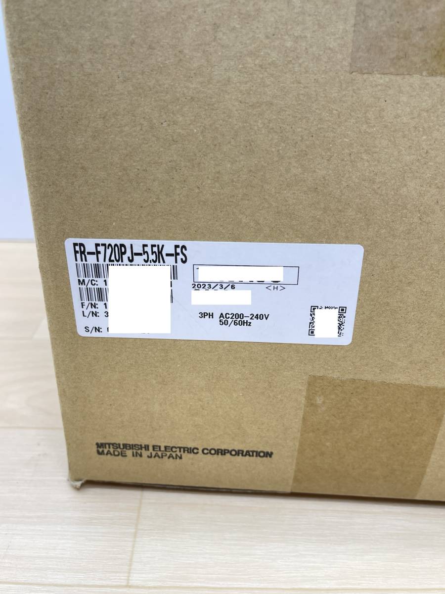 FR-F720PJ-5 5K-FS 未使用 2023年製 三菱電機 インバータ 管理 FR-F720PJ-5 5K-FS 未使用 2023年製 三菱電機 インバータ 管理