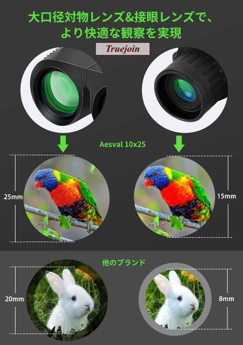  binoculars Live for concert 10 times 10×25 telescope glasses correspondence Bak4 lens eyes width adjustment light weight small size compact with strap . storage sack attaching 