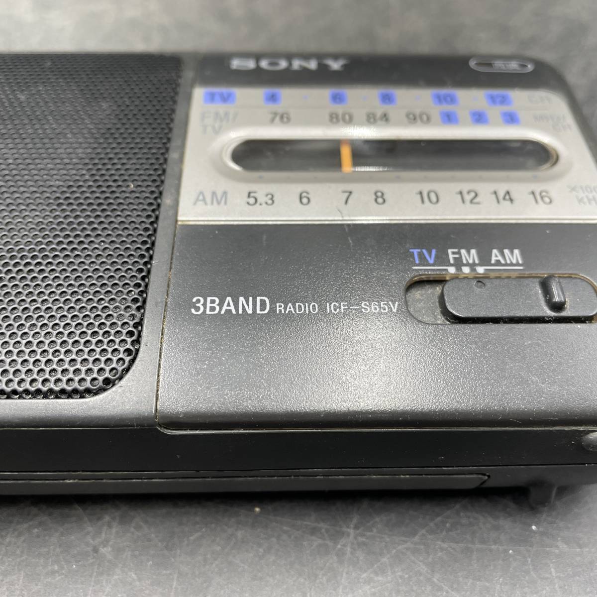 SONY/ソニー FM/AM コンパクト ラジオ ポータブル 【ICF-S65V】_画像9