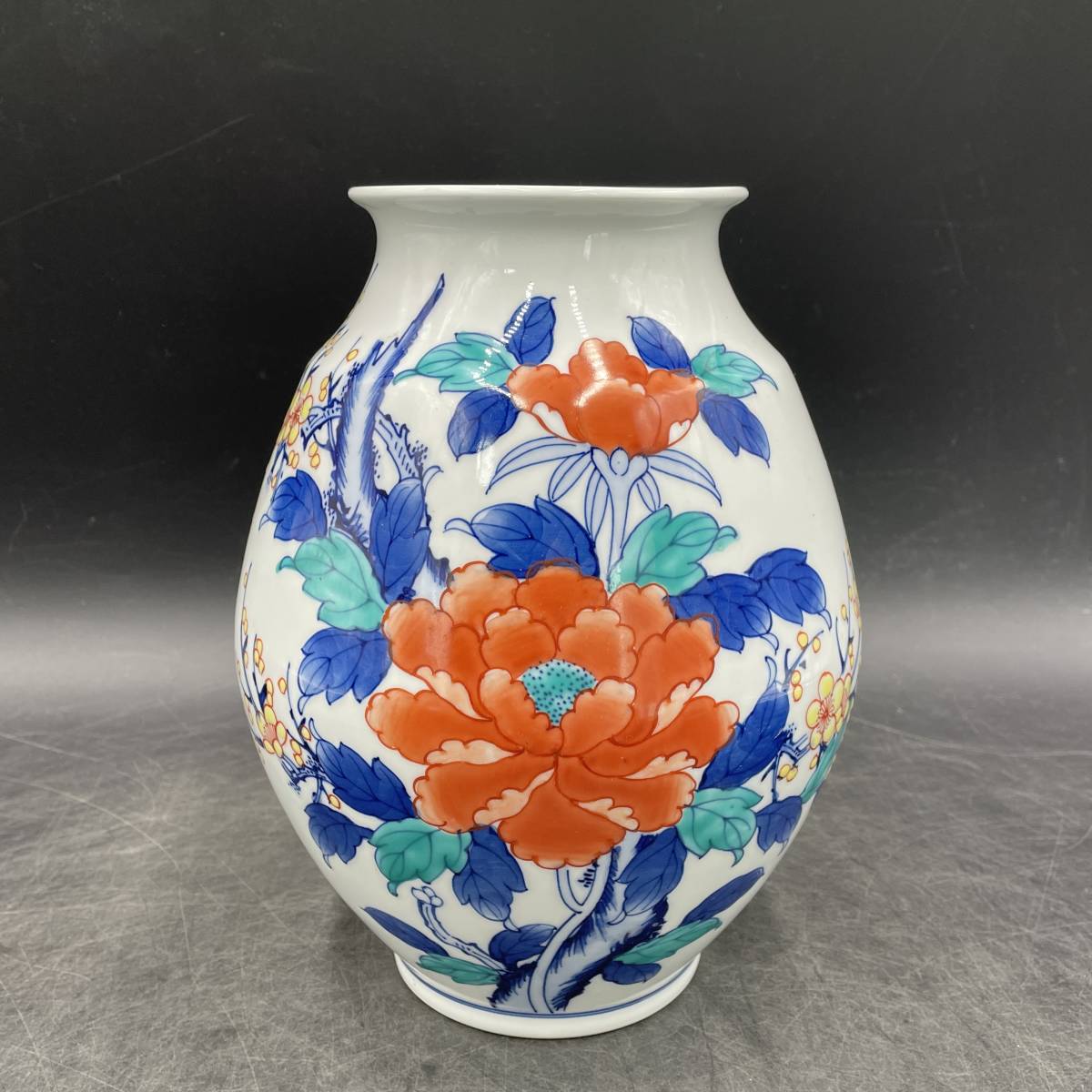 景仙 壺 花 花瓶 花器 花入 インテリア 牡丹の画像1