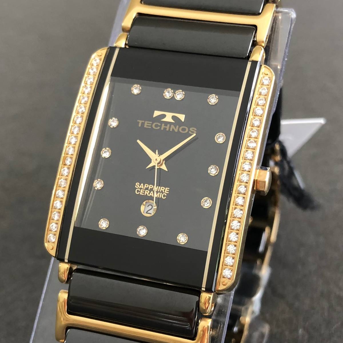 limited goods special price new goods with guarantee Tecnos men s wristwatch ceramic x sapphire TECHNOS regular store Real Yahoo auction salling