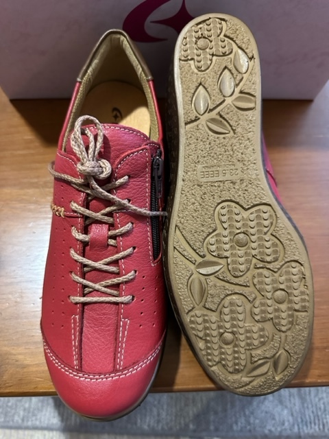 SP2401 red ① 23.5 4E moon Star MSuo- King shoes rete e-s shoes Mrs. shoes made in Japan shoes moonstar free shipping new goods unused goods 