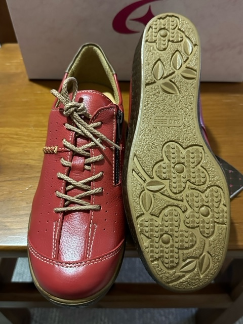 SP2401 red ① 24.0 4E moon Star MSuo- King shoes rete e-s shoes Mrs. shoes made in Japan shoes MOONSTAR free shipping new goods unused goods 