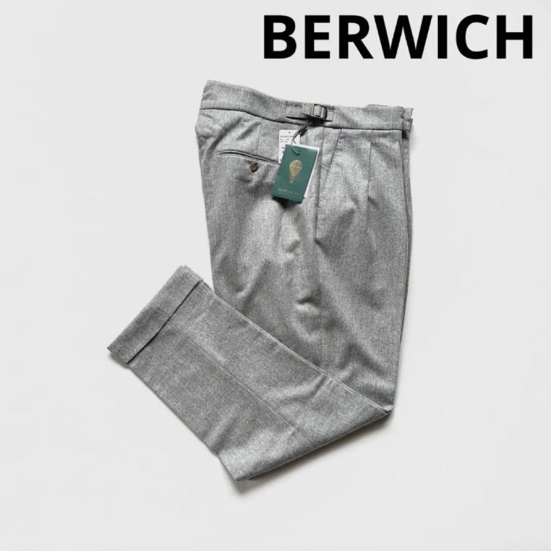 BERWICHベルウィッチ ウールスラックスグレー46-
