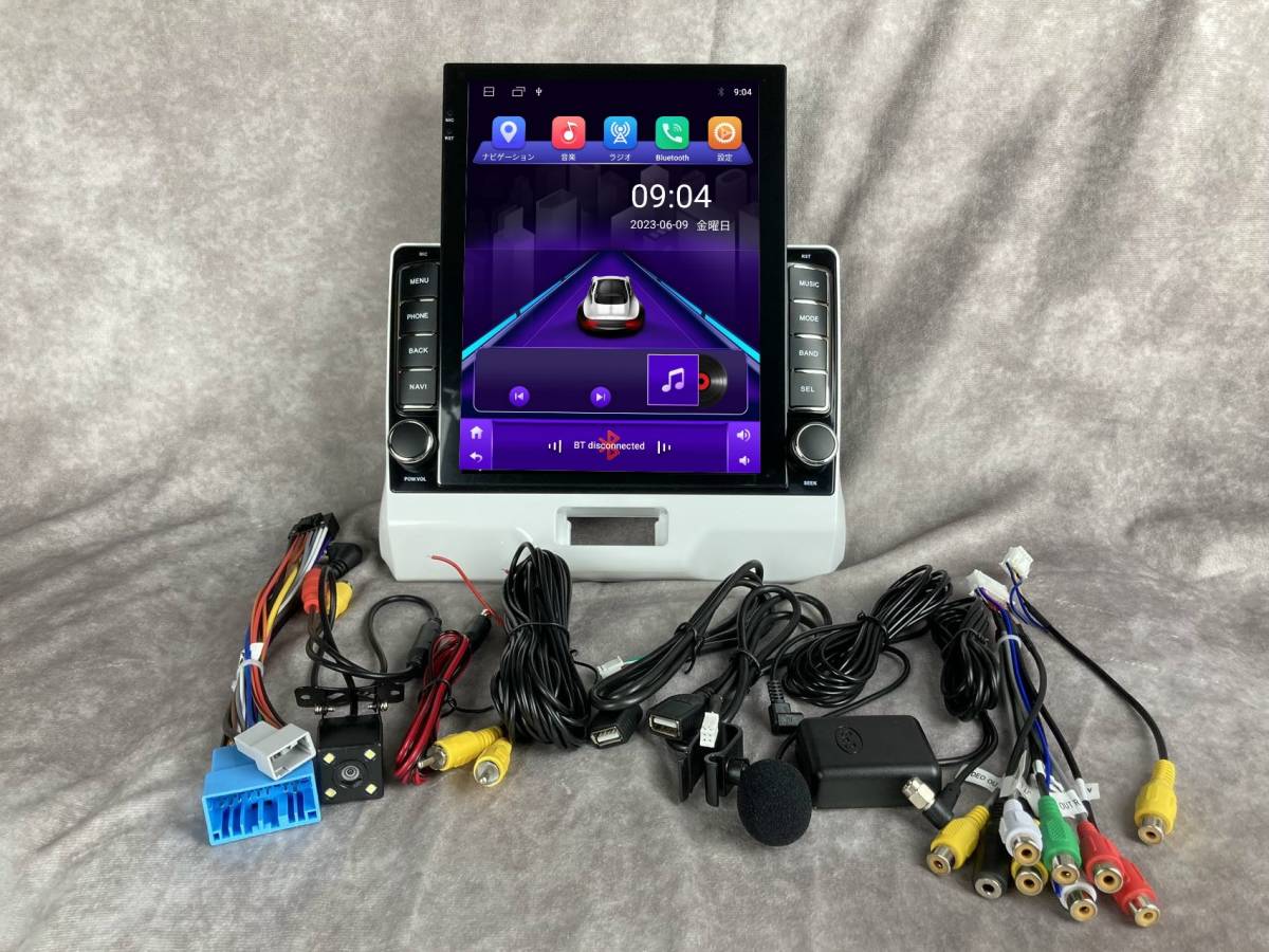 9.7インチ 縦型 MR31 MR41 ハスラー 専用 パネル iPhone CarPlay アンドロイド ナビ ディスプレイオーディオ ナビ 新品 カメラ付_画像1