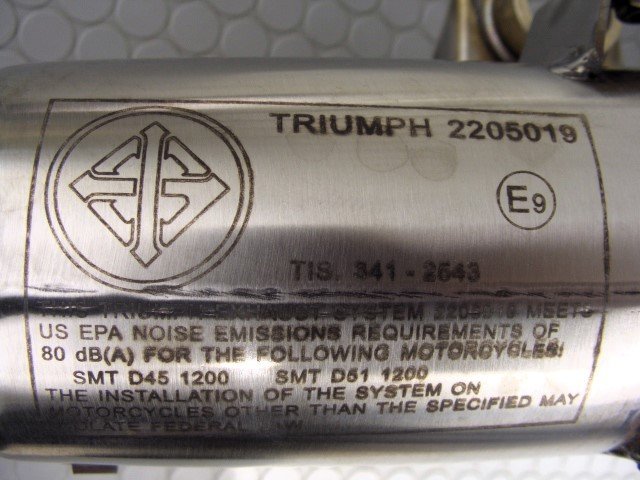 * Triumph Scrambler 1200 оригинальный muffler (2205019 глушитель Triumph Scrambler 1200 XC XE Silencer