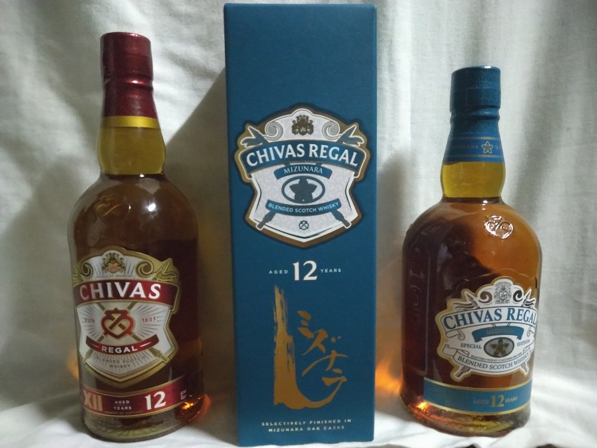 シーバスリーガル12年 ミズナラ 箱付き 等 計3点 CHIVAS REGAL シーバスリーガル12年 ミズナラ 箱付き 等 計3点 CHIVAS REGAL