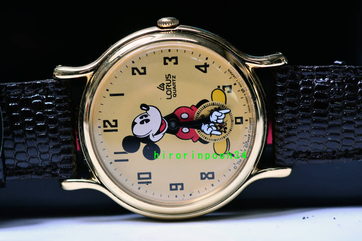  быстрое решение пирог I прекрасный товар Mickey Mouse 60 годовщина кварц наручные часы роллер sOH завершено SEIKO Disney 