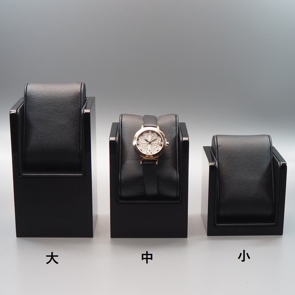 【セット販売】 腕時計用 ディスプレイ用品 ブラック 3サイズ 大 中 小 各5 15個 「DP001」_画像2