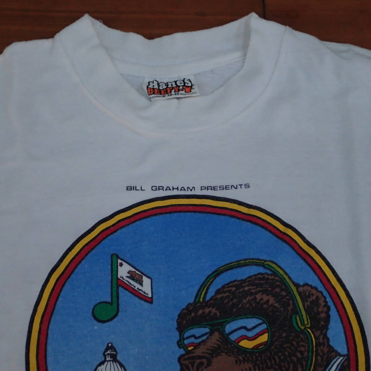 ■ 80s Santana Vintage T-shirt ■ サンタナ ヴィンテージ Tシャツ 当時物 本物 バンドT ロックT bill graham ロックフェス