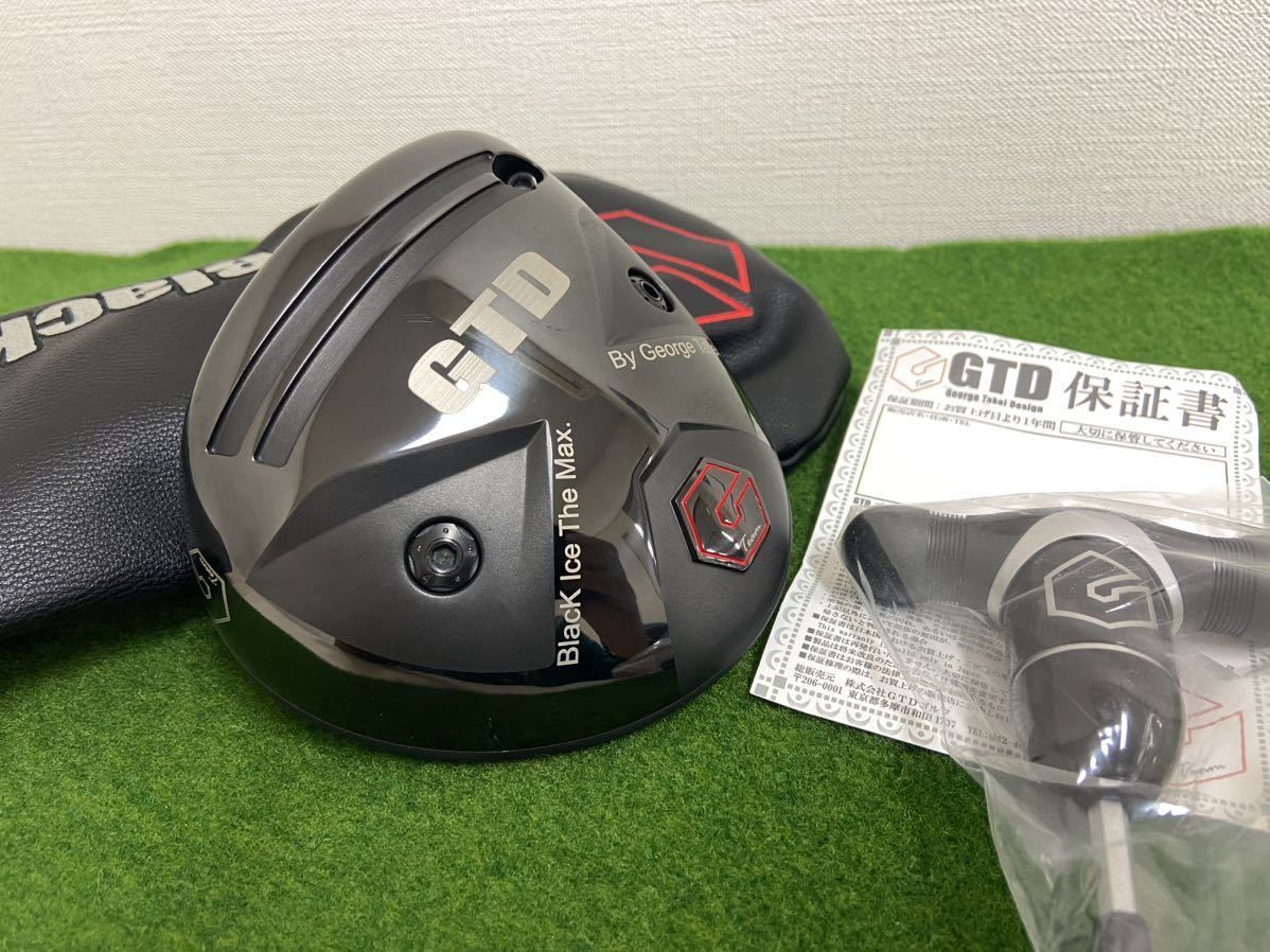 超美品 1Ｒのみ GTD BLACK ICE THE MAX マックス ドライバー ヘッド