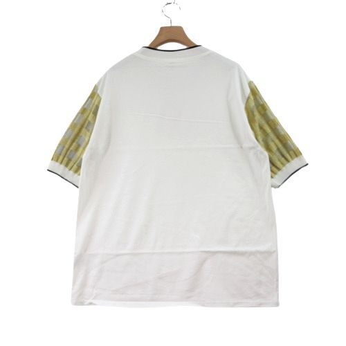 babaco ババコ CHECK T-SHIRT チェックTシャツ ホワイト_画像2