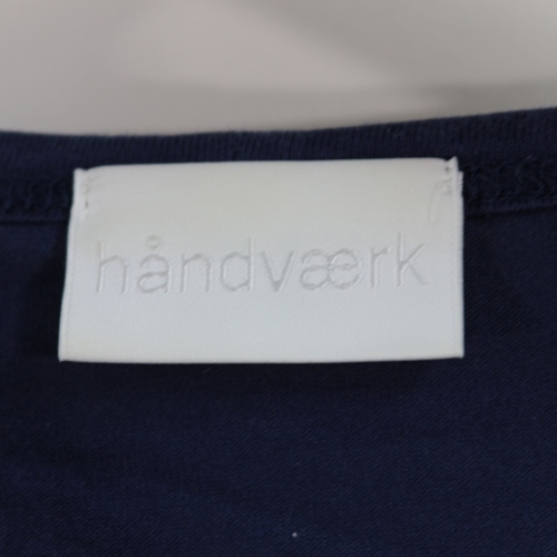 handvaerk ハンドバーク VネックTシャツ S ネイビー_画像4
