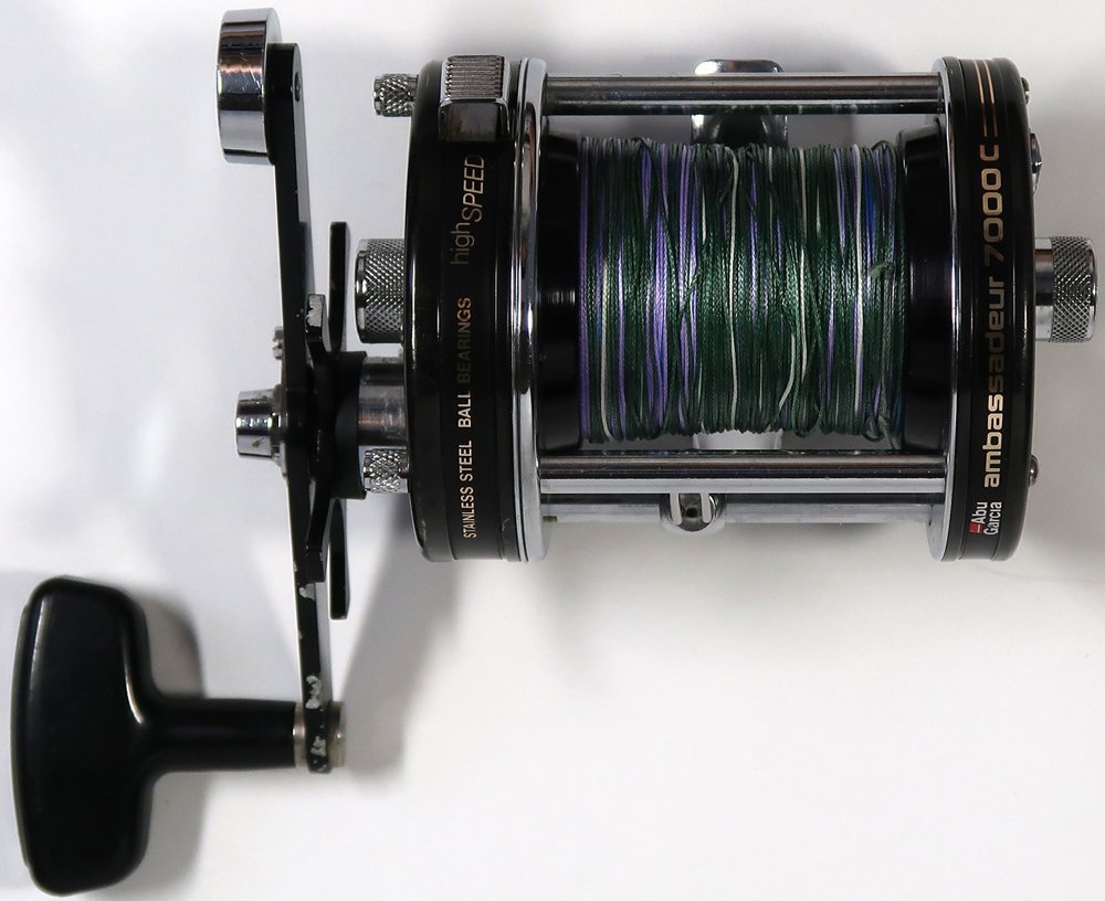 国際ブランド】 Abu Garcia, ambassadeur 7000C, ブラック, 中古,難