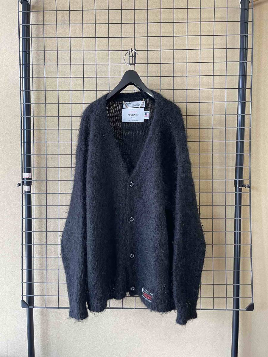 DAIRIKU/ large lik]21AW Molly Mohair Knit Cardigan BLACK Brat Pack