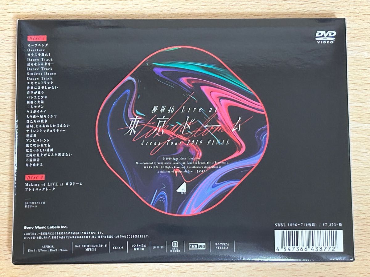 【美品】☆特典付き☆ 欅坂46 LIVE at 東京ドーム 〜ARENA TOUR 2019 FINAL〜 初回生産限定盤 DVD